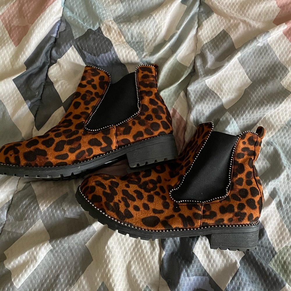 Cheetah booties